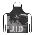 A custom-made apron featuring the likeness of rapper J.I.D, designed for music fans