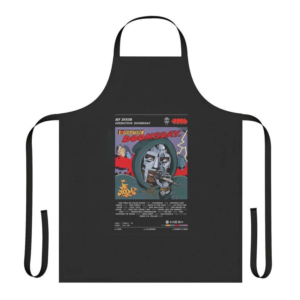 Mf doom inspired apron with operation doomsday album artwork