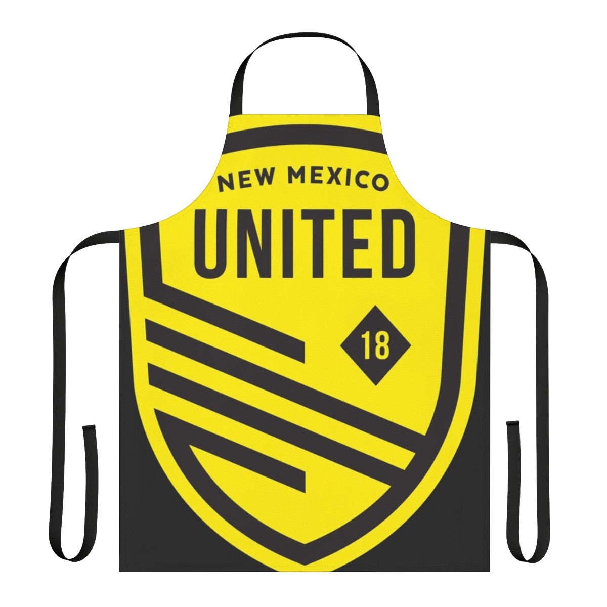 Customized apron featuring the New Mexico United logo and design