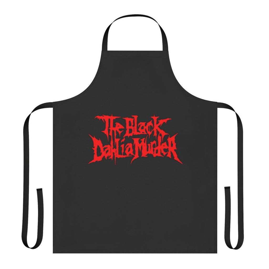Custom printed apron featuring a metal band design