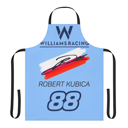 Custom Robert Kubica inspired apron with motorsports design