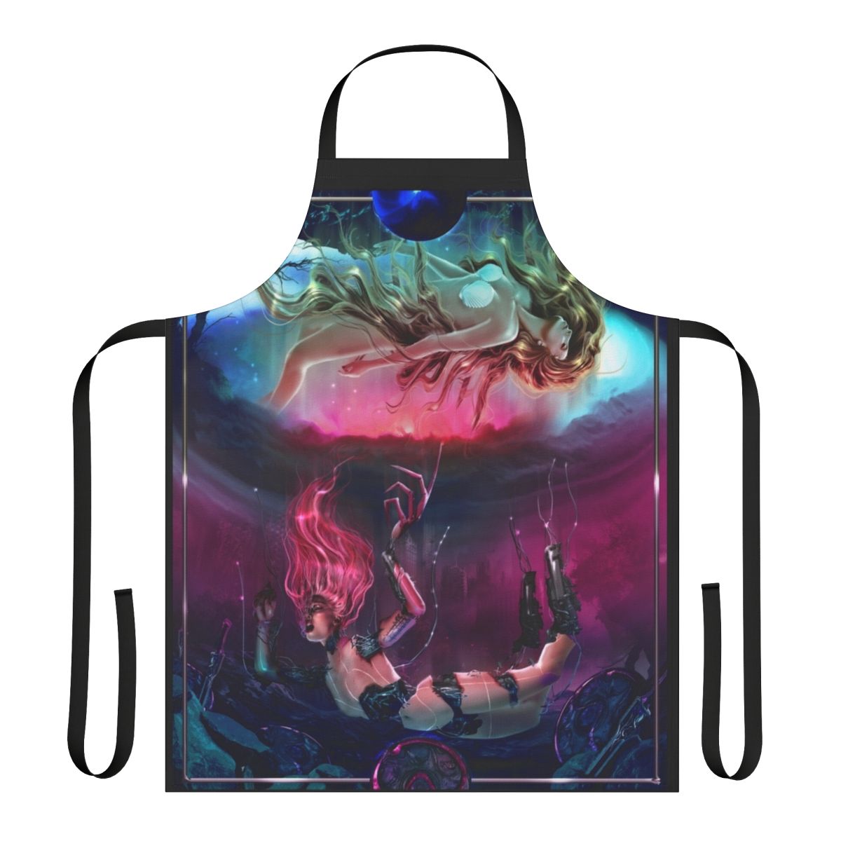 A personalized apron with a unique transformation design for the kitchen