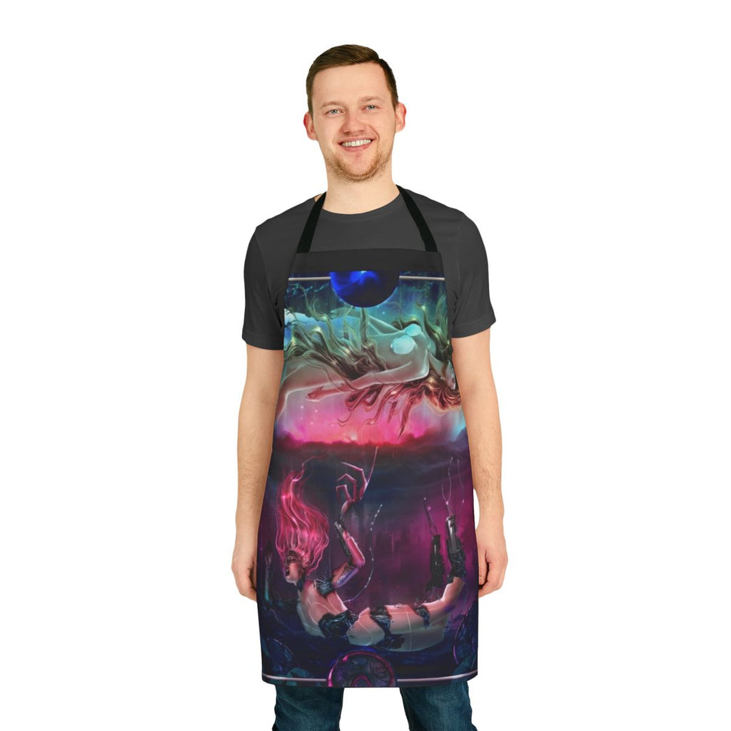 A personalized apron with a unique transformation design for the kitchen