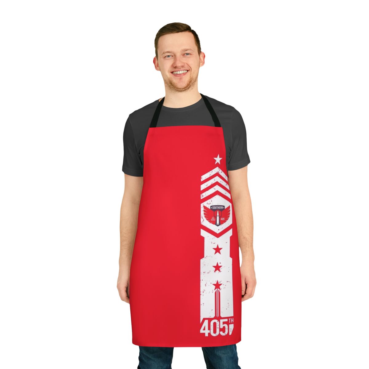 405th Southern Regiment inspired cooking apron with Halo Spartan armor and Master Chief design elements