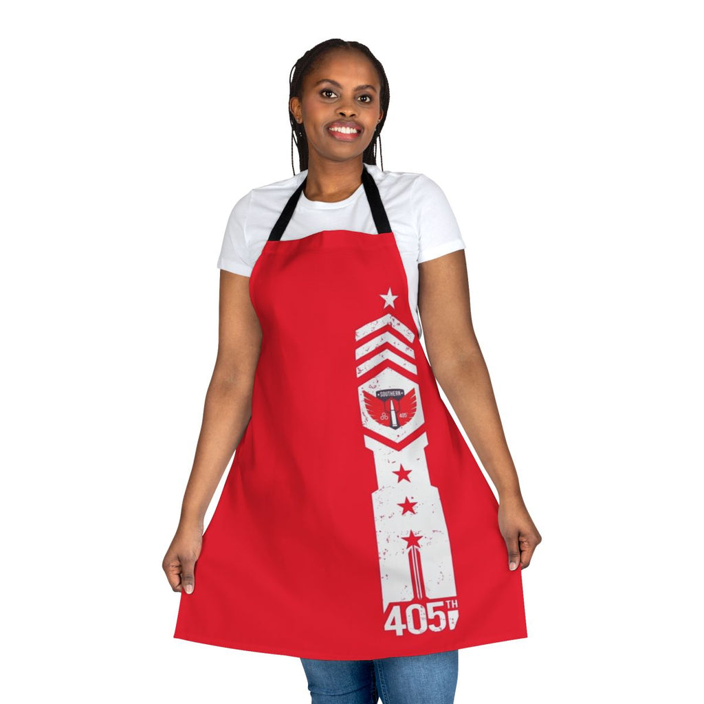 405th Southern Regiment inspired cooking apron with Halo Spartan armor and Master Chief design elements