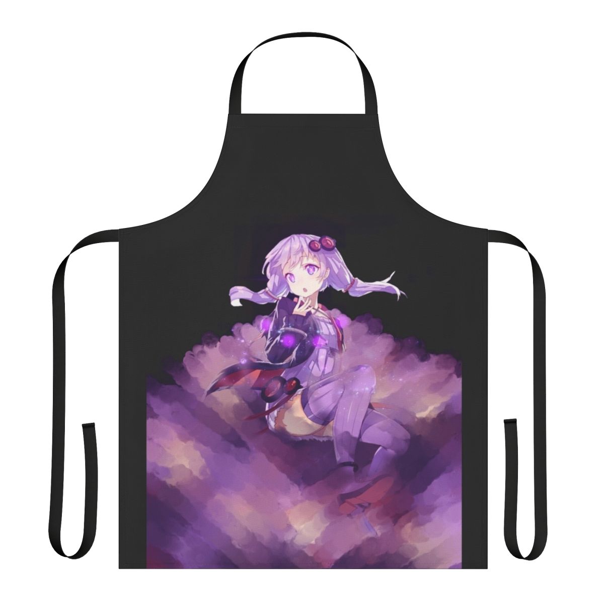 Yuzuki Yukari-themed custom apron with anime and vocaloid elements