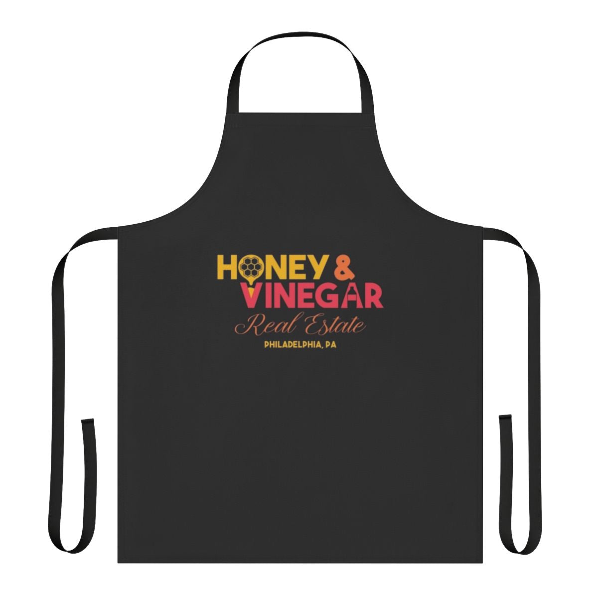 Honey vinegar themed apron with real estate design