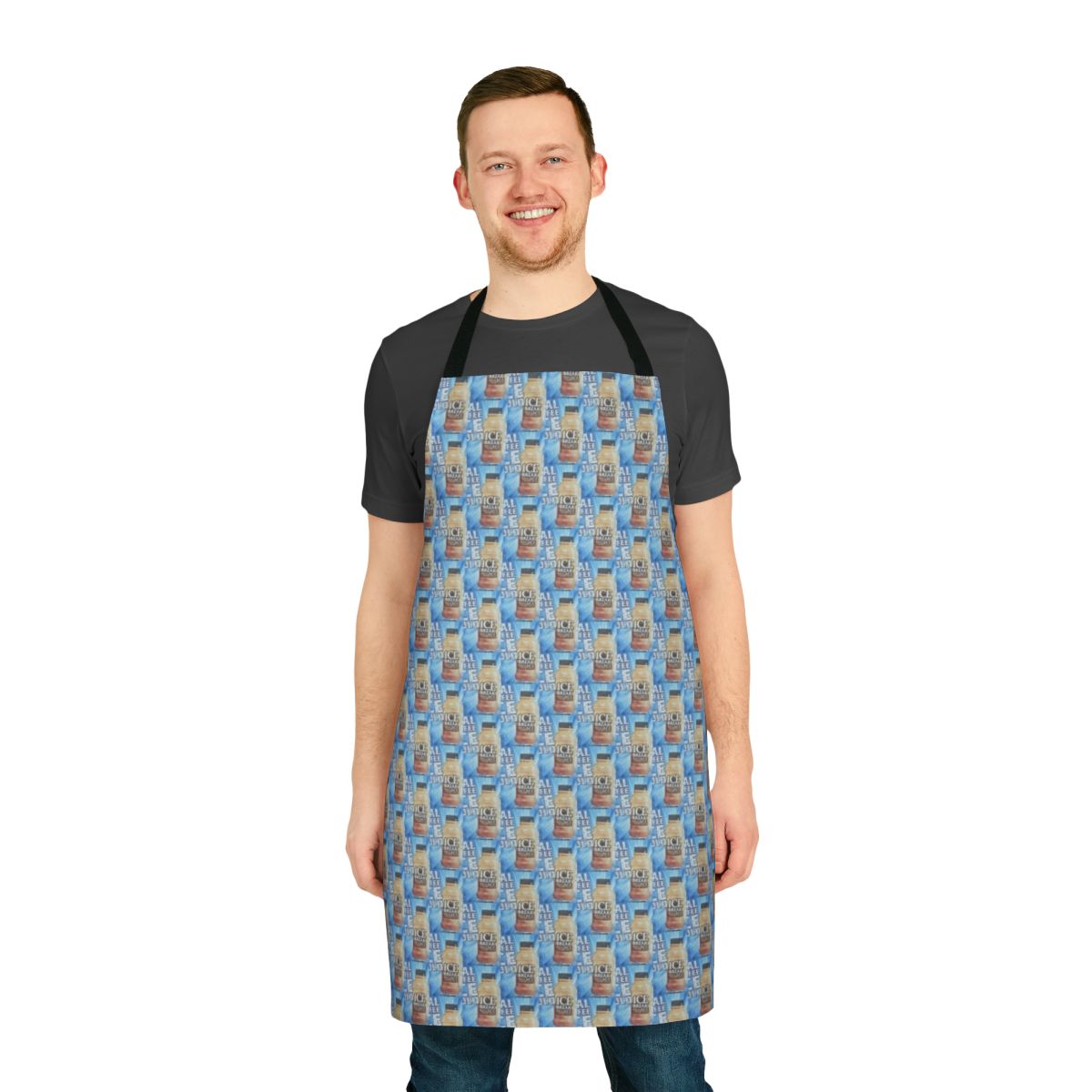 Personalized iced coffee apron for baristas and coffee lovers