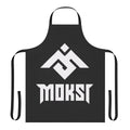 Moksi logo printed on a high-quality cooking apron