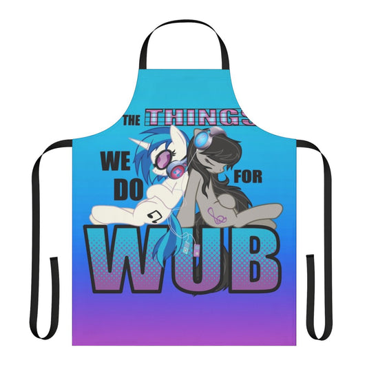 Octavia Vinyl Scratch-inspired apron featuring a custom design
