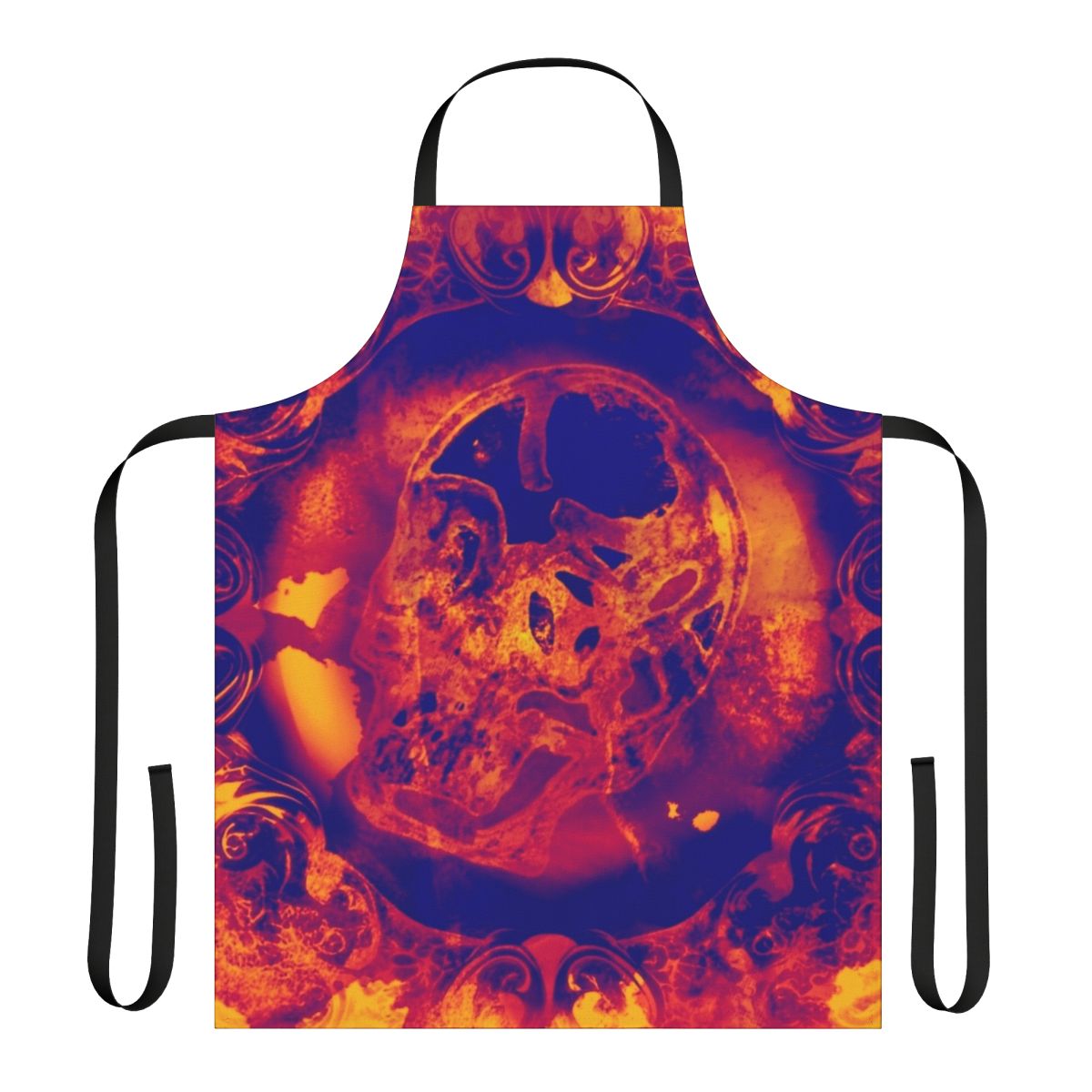 Soft, durable apron with a design to provide comfort and support during physical pain or illness.