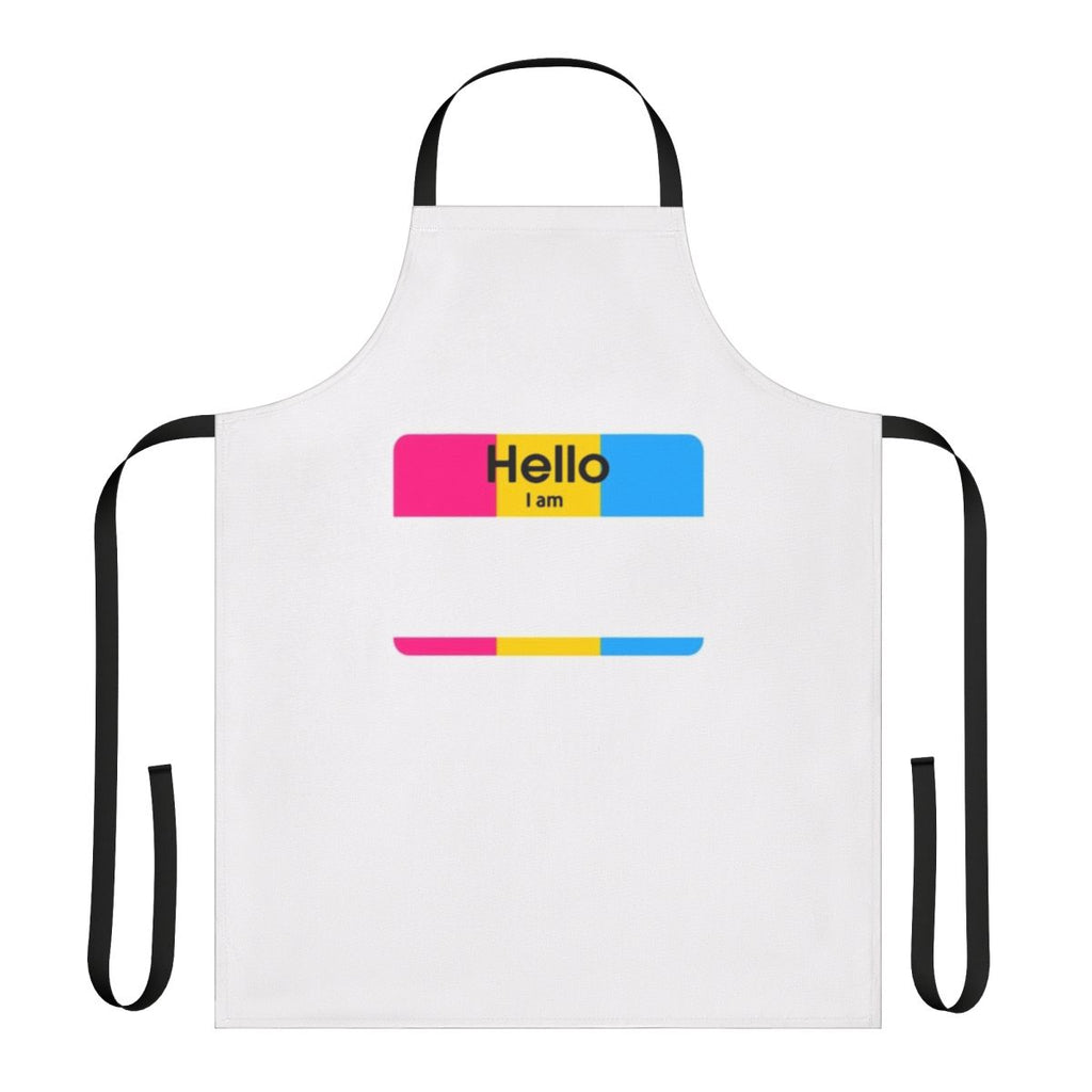 Retro-style apron with blank name tag, inspired by the iconic Pan American Airways brand