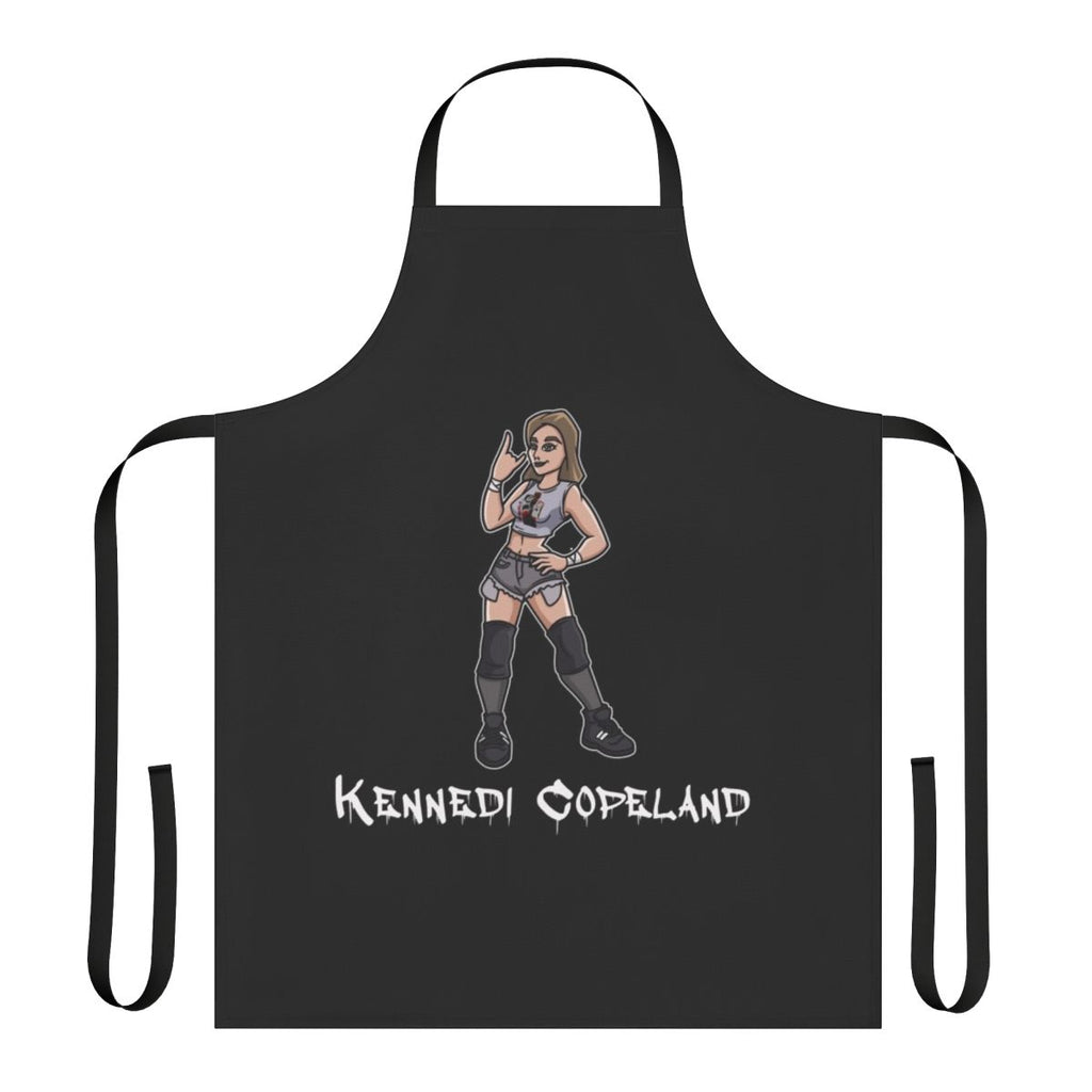 Custom wrestling apron featuring Kennedi Copeland design