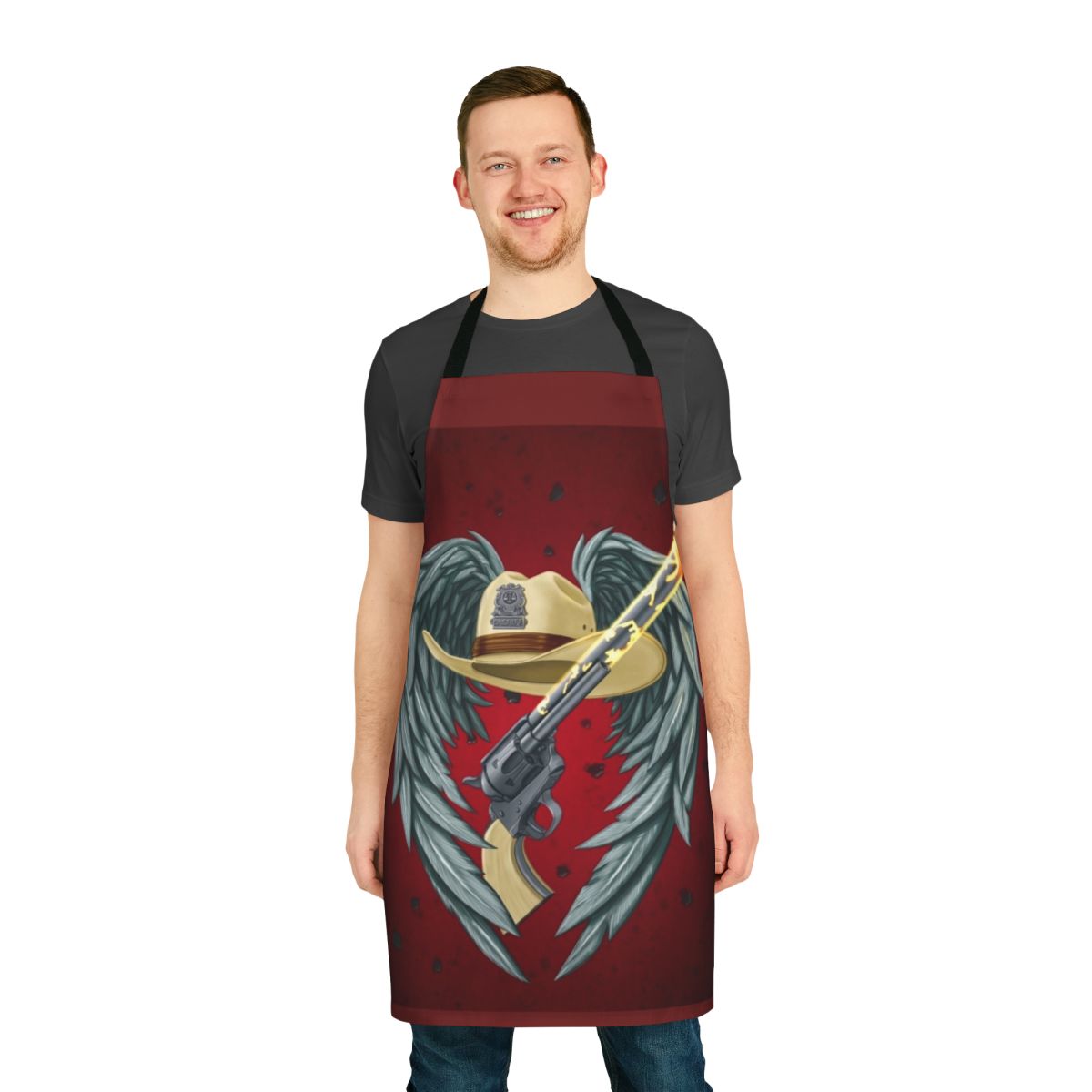 Personalized apron featuring Wynonna Earp and Wayhaught characters