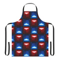 Beat Saber-inspired apron with custom block patterns