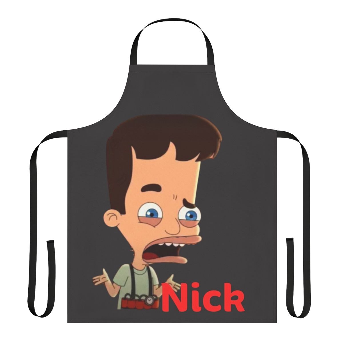 Big Mouth Netflix Fan Art Apron with Custom Design