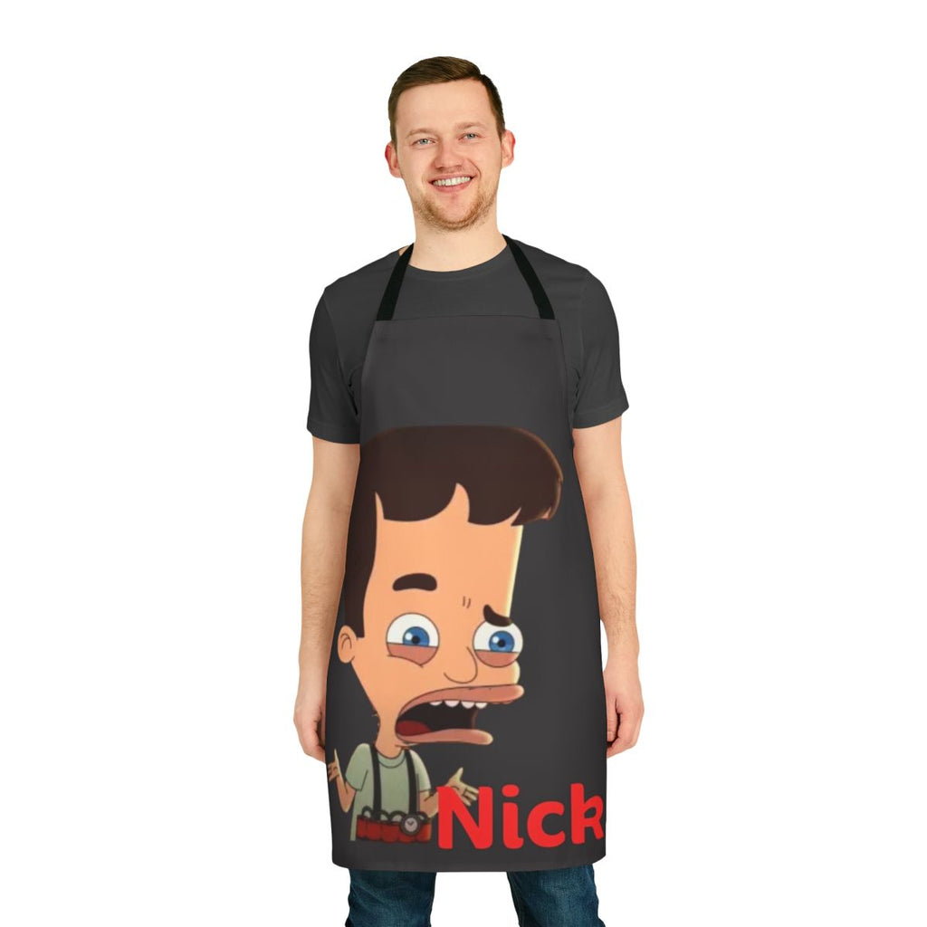 Big Mouth Netflix Fan Art Apron with Custom Design