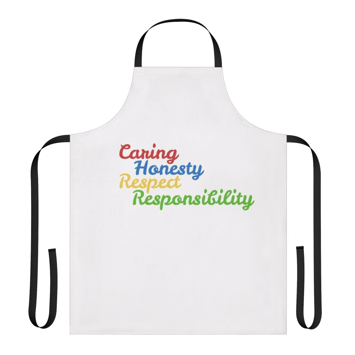 Customized Apron with YMCA Core Values design