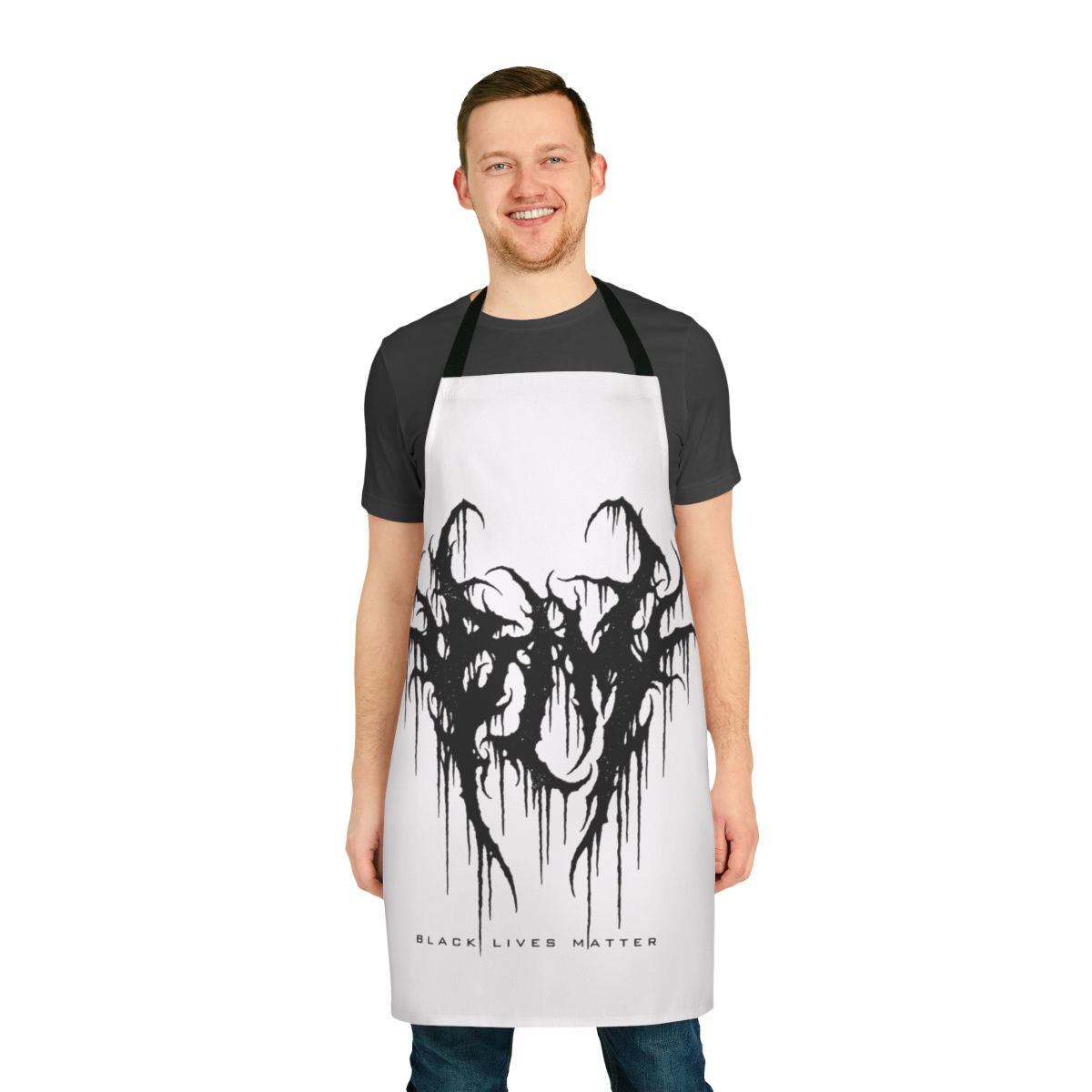 Apron with Black Lives Matter slogan and design to support social justice and equality