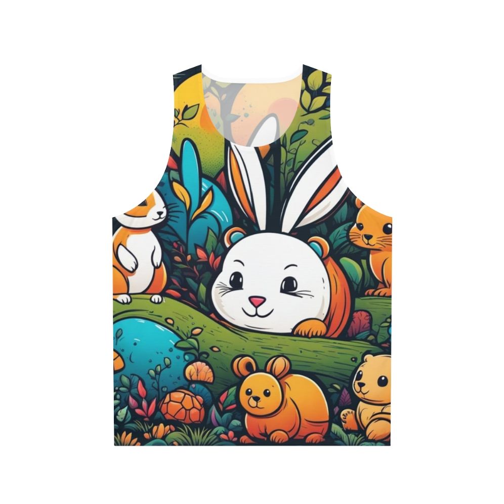 Cute animal graphic unisex tank top