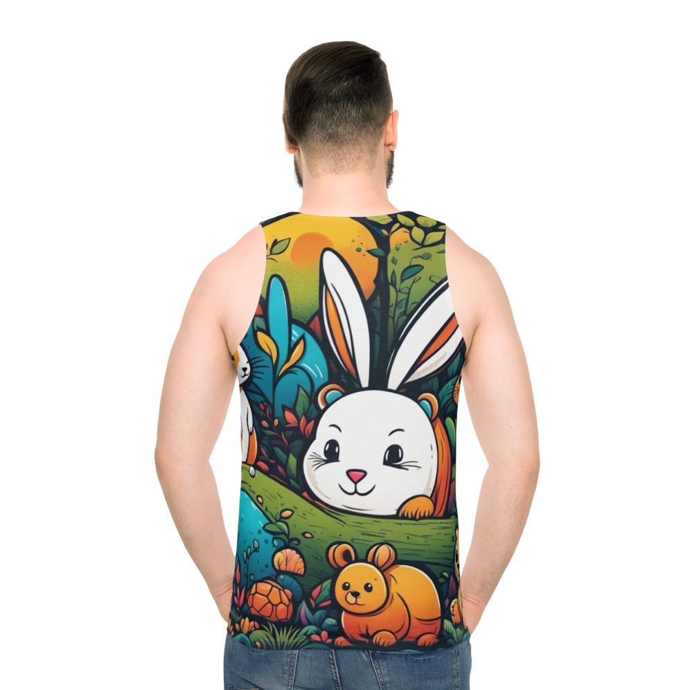 Cute animal graphic unisex tank top