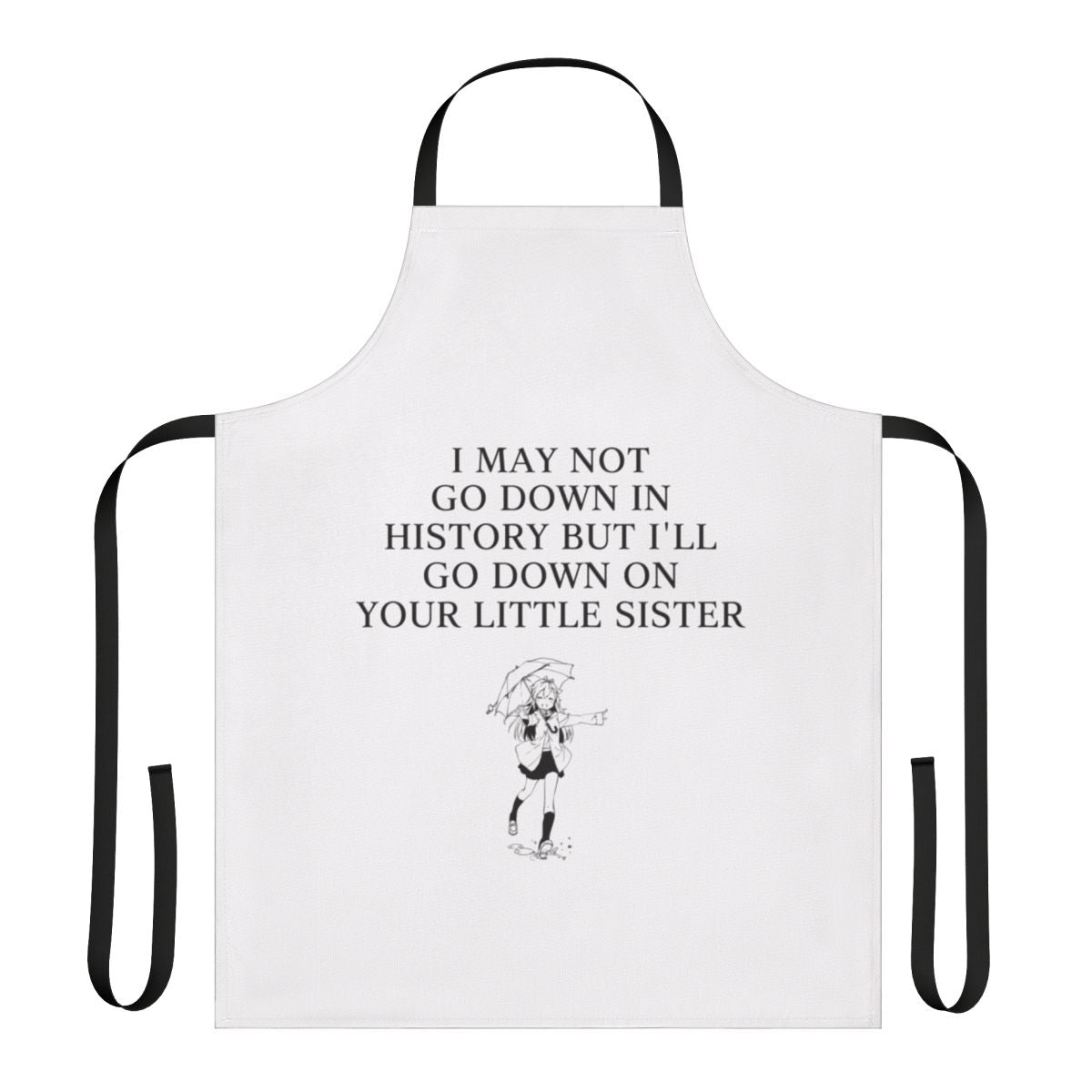 Cute anime-inspired apron for household chores and cooking