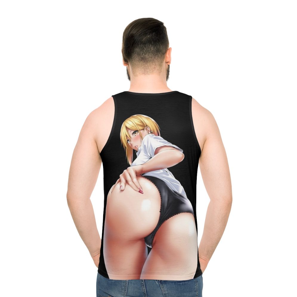 Cute and sexy anime girl on a unisex tank top