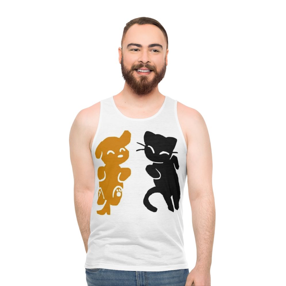 Cute Cat and Dog Unisex Tank Top