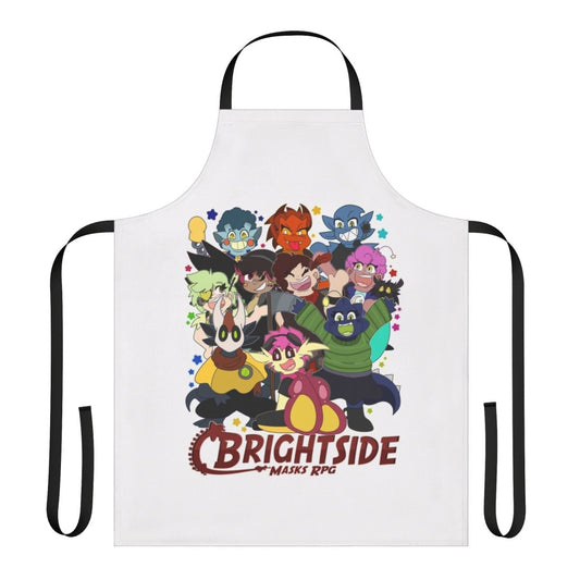 Adorable chibi-style apron for RPG and tabletop gaming fans