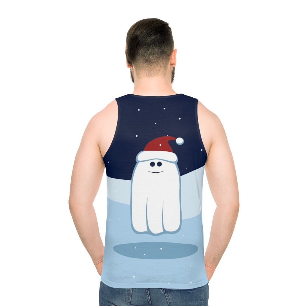 Cute Christmas ghost unisex tank top