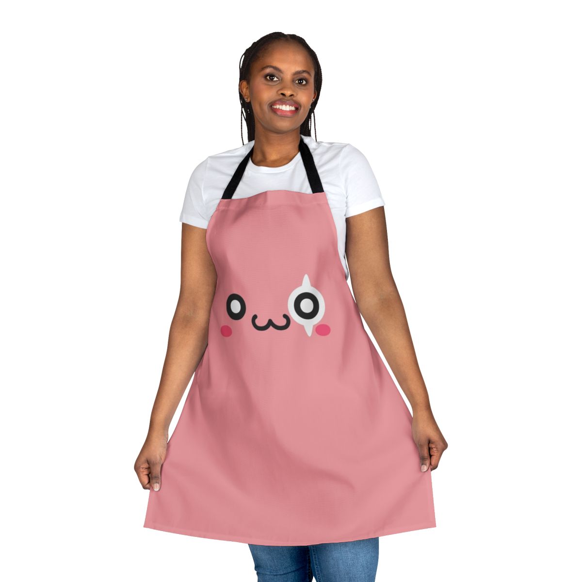 Maplestory-themed pink bean apron with a cute and whimsical design