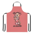 A chibi-style mermaid apron featuring a heart design, perfect for mermaid enthusiasts.