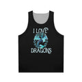 Cute purple dragon tank top for dragon lovers