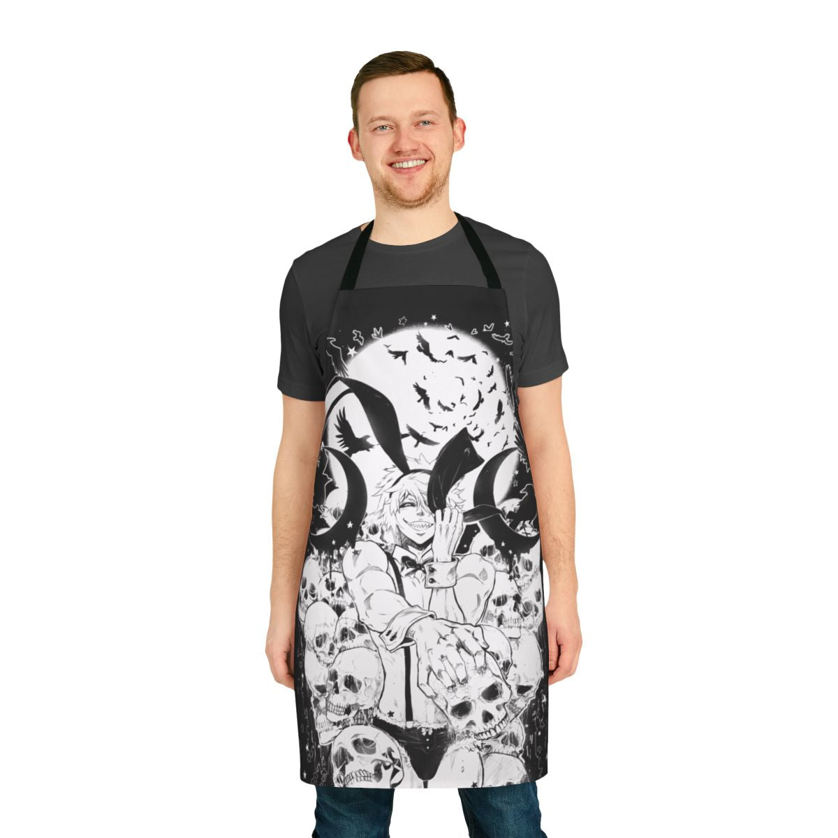 Stylish and practical rabbit-themed apron perfect for the kitchen