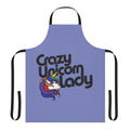Colorful apron with a whimsical unicorn design, perfect for the unicorn lover.