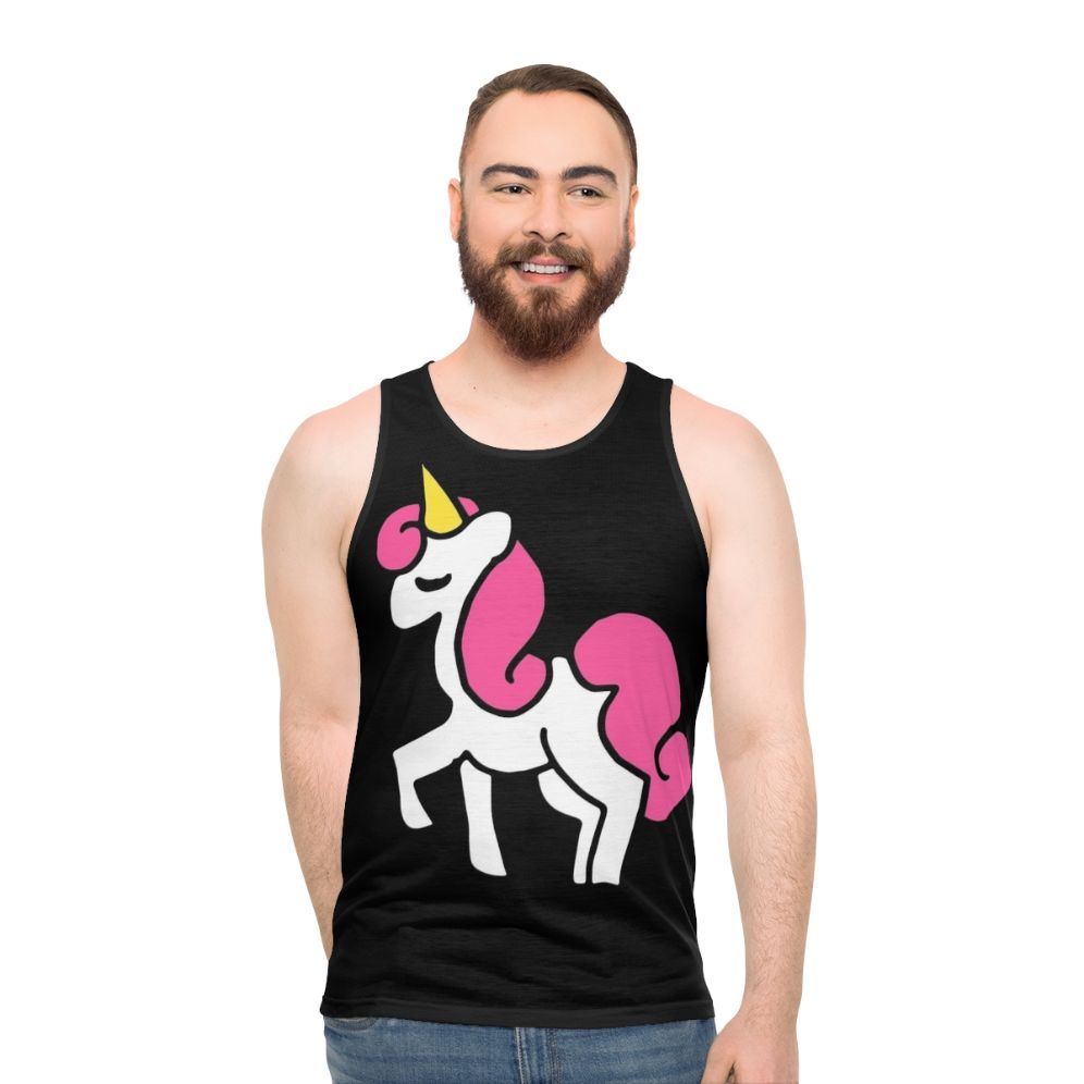 Cute unicorn unisex tank top