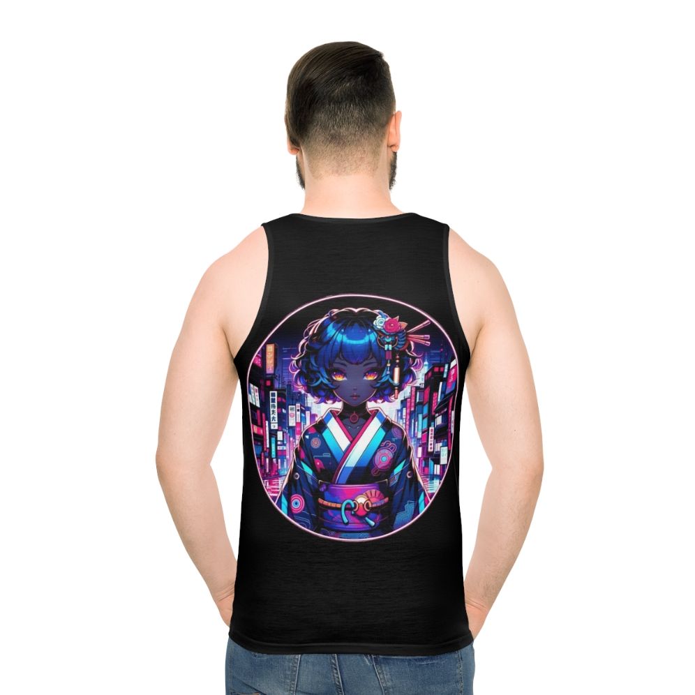 Cyber Geisha Dreams Unisex Cyberpunk Tank Top