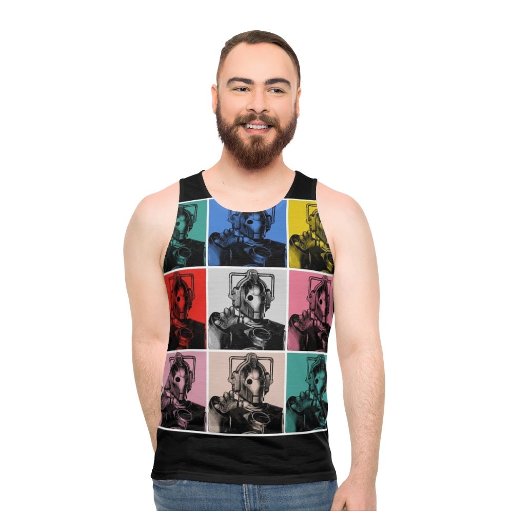 Cybermen Warhol Inspired Unisex Tank Top