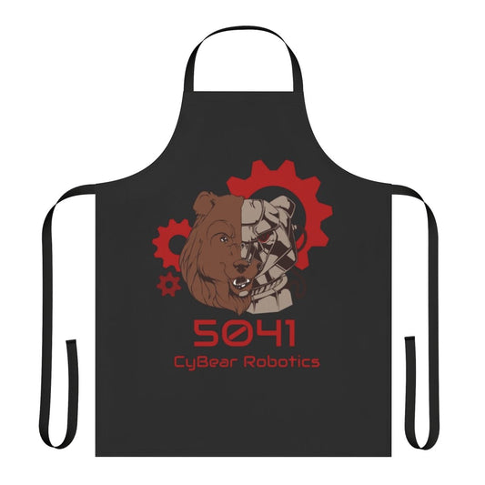 Cybernetic Bears robot logo printed on a durable apron for robotics competitions and workshops.