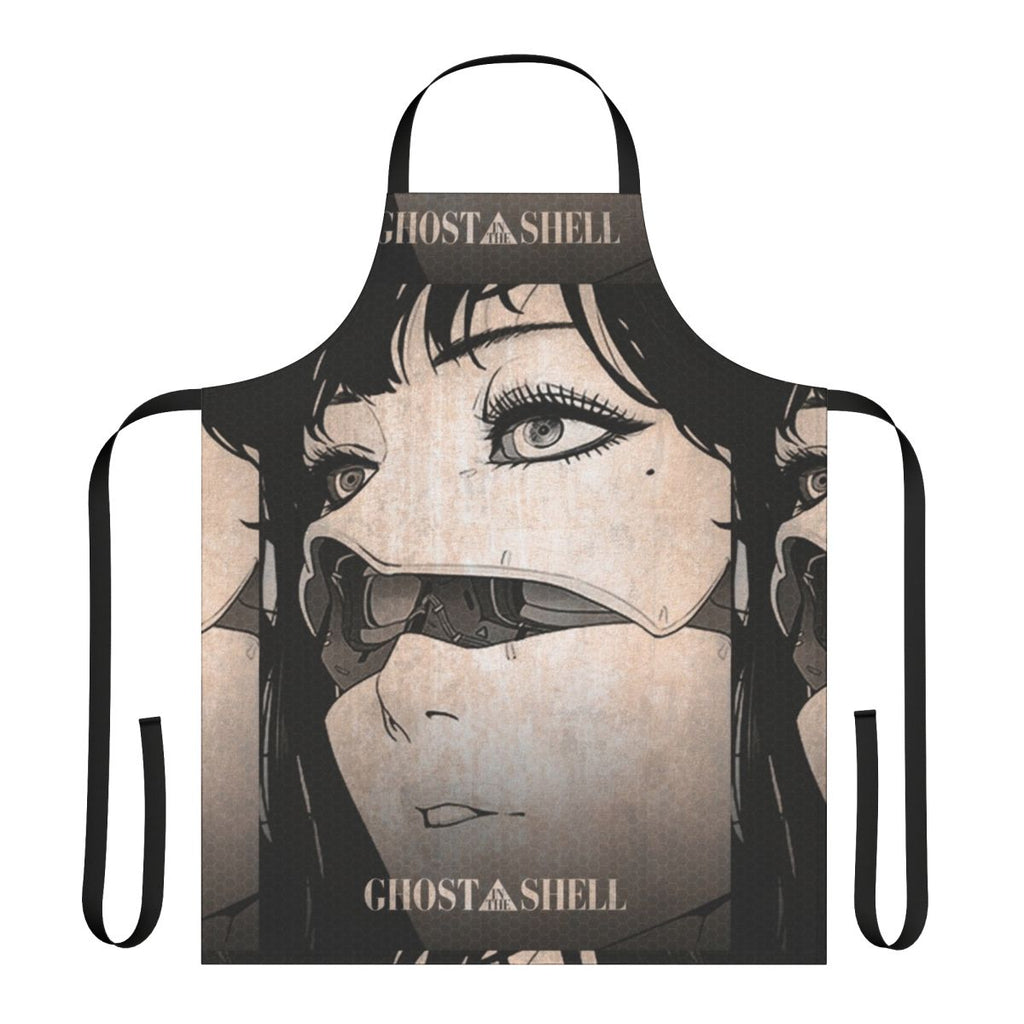 Ghost in the Shell inspired apron with cyberpunk style design