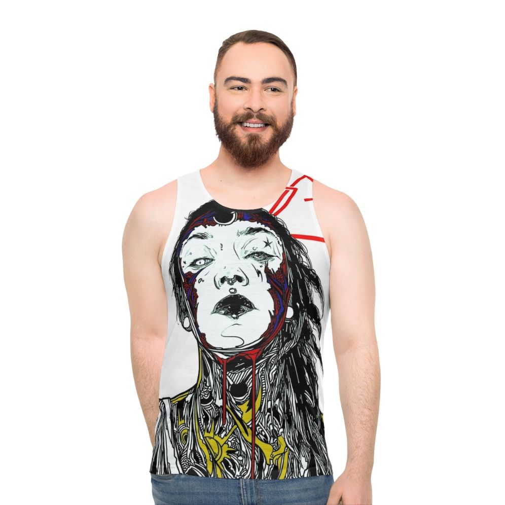 Cyberpunk Cyborg Aesthetic Unisex Tank Top