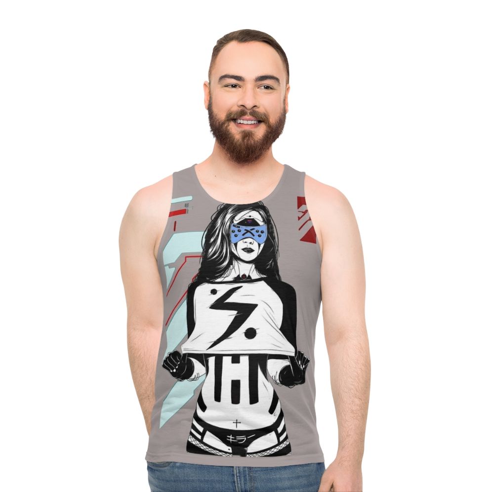 Cyberpunk Cyborg Unisex Futuristic Tank Top
