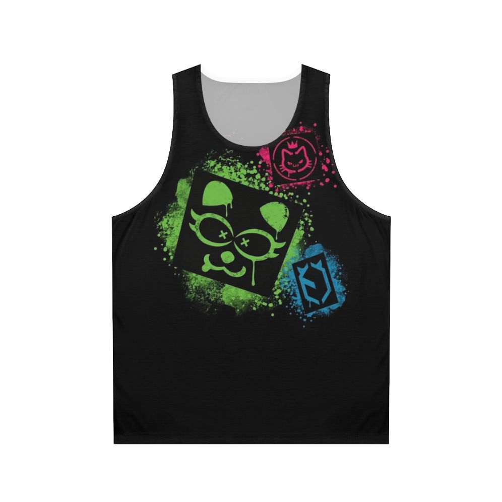 Cyberpunk graffiti unisex tank top