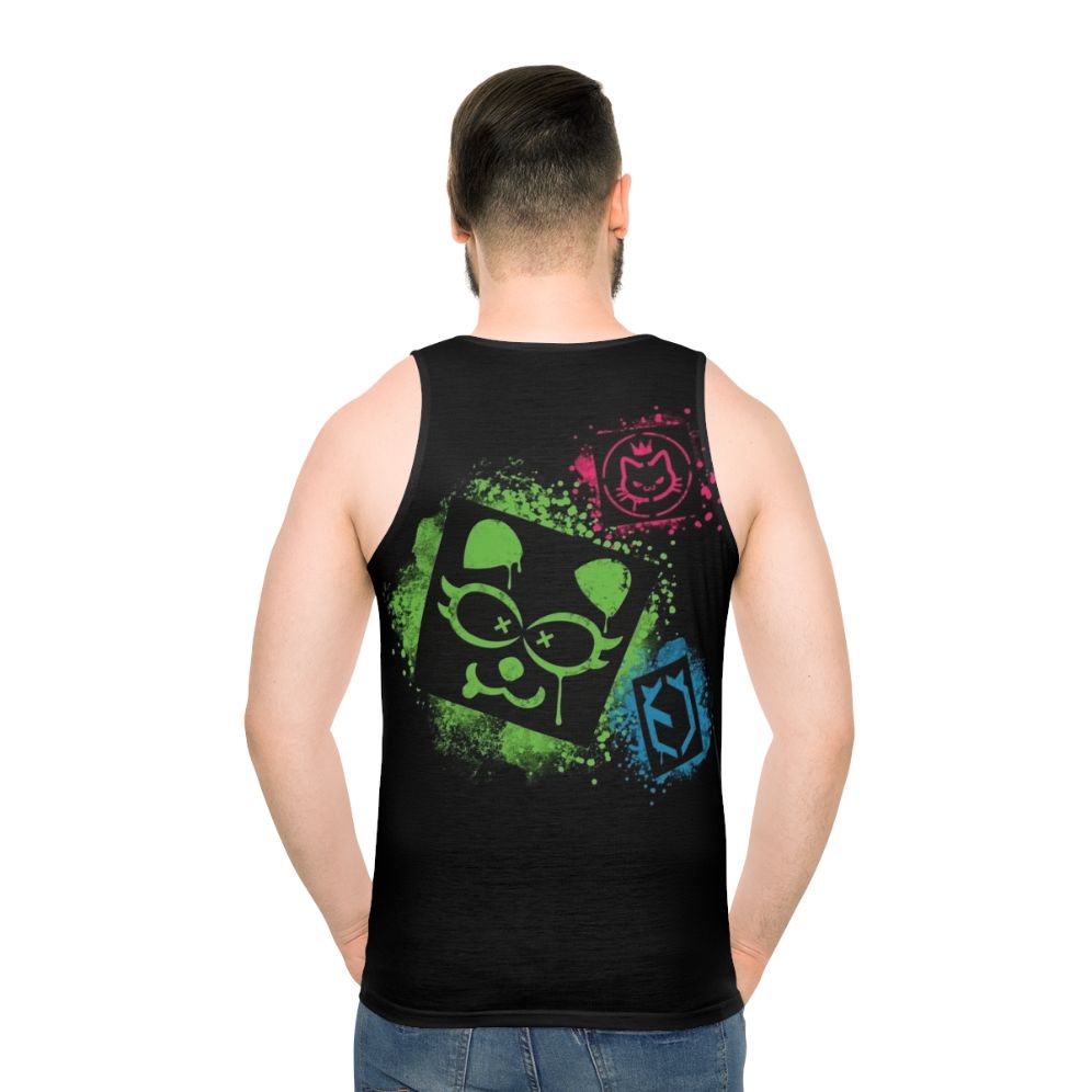 Cyberpunk graffiti unisex tank top