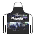 Cyberpunk-themed apron with a "Dead Channel" graphic design