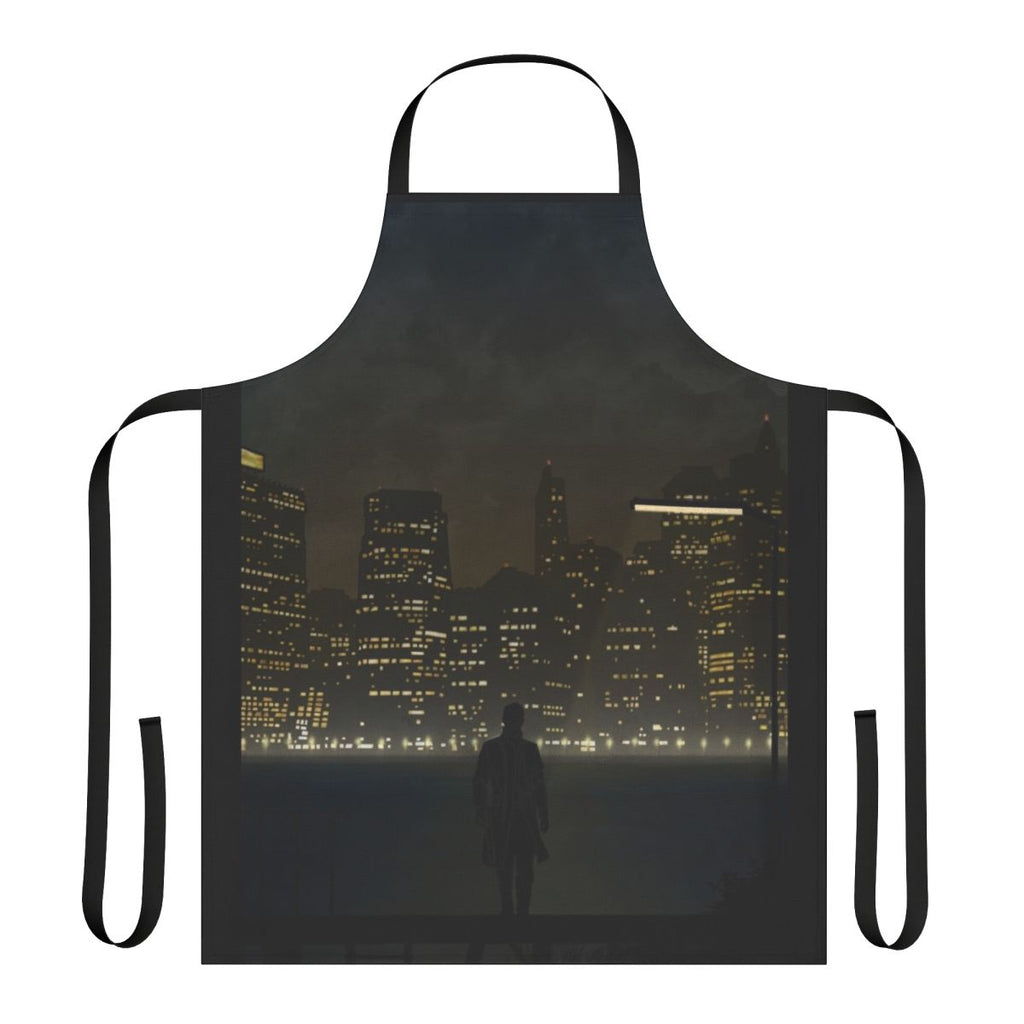 Cyberpunk-Inspired Warriors Landscapes Apron