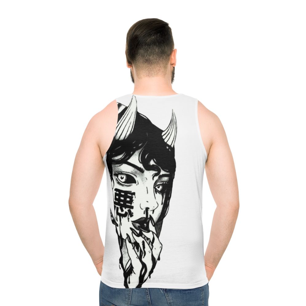 Cyberpunk Japanese-inspired unisex tank top
