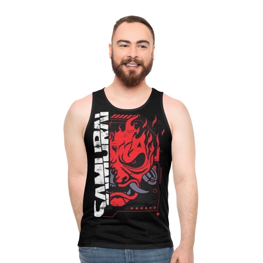 Cyberpunk Samurai Rock Band Unisex Tank Top