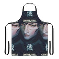 Cyberpunk-style apron featuring iconic imagery from the anime Ghost in the Shell