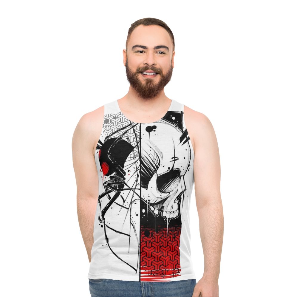 Cyberpunk urban gothic fashion unisex tank top